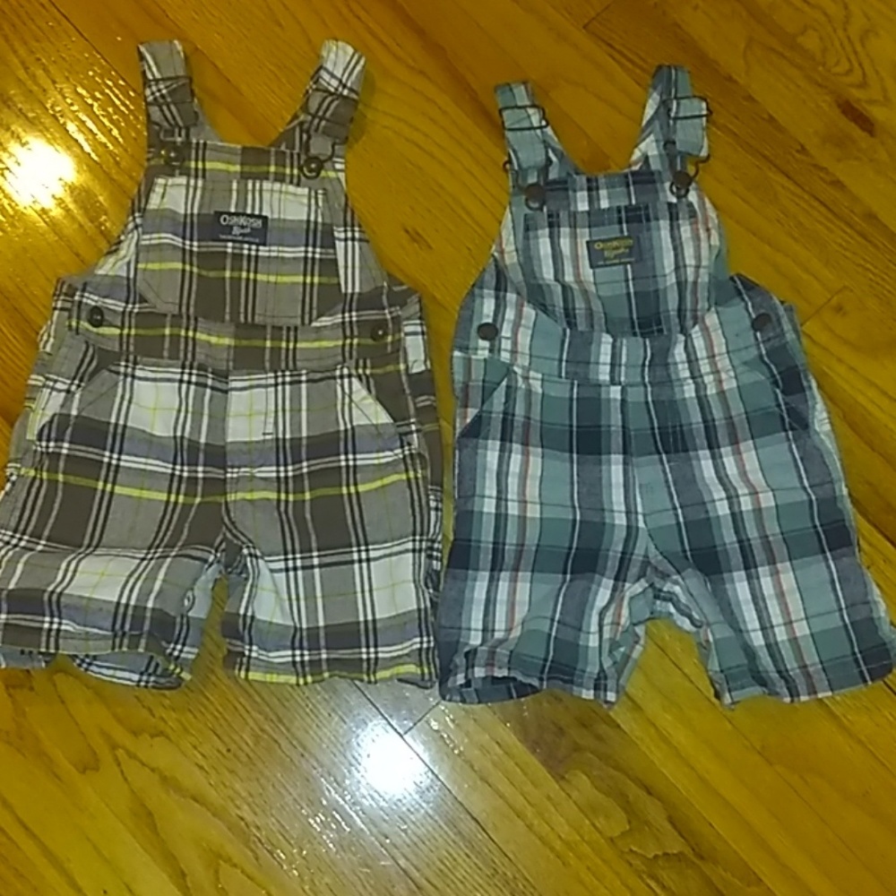 2 OshKosh shorts Overalls
